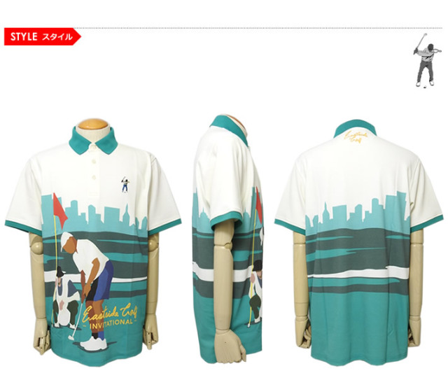Eastside Golf［イーストサイドゴルフ］GRAPHIC PIQUE POLO