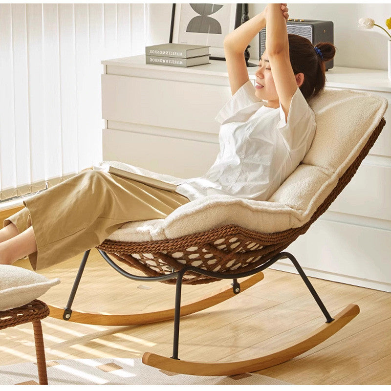 ロッキングチェア パーソナルチェア 1人掛け ソファ ソファー ラタン