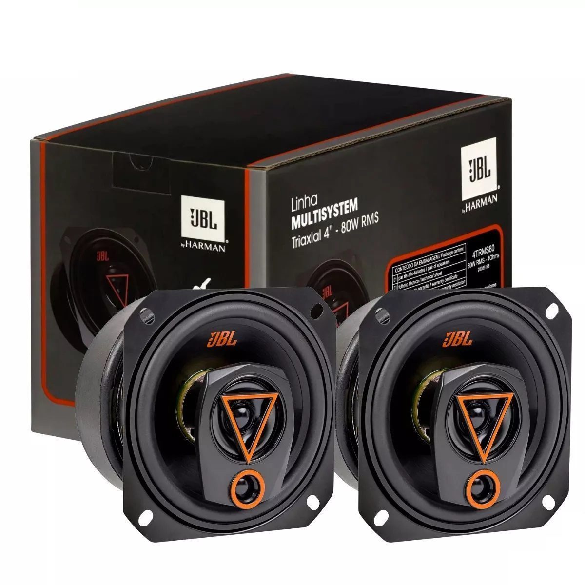JBL 4TRMS80 コアキシャル カースピーカー ペア 10cm 160W 4Ω | カー