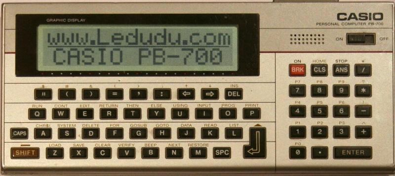 Casio - PB-700 - - Pocket computer - Casio PB700 - Casio.ledudu