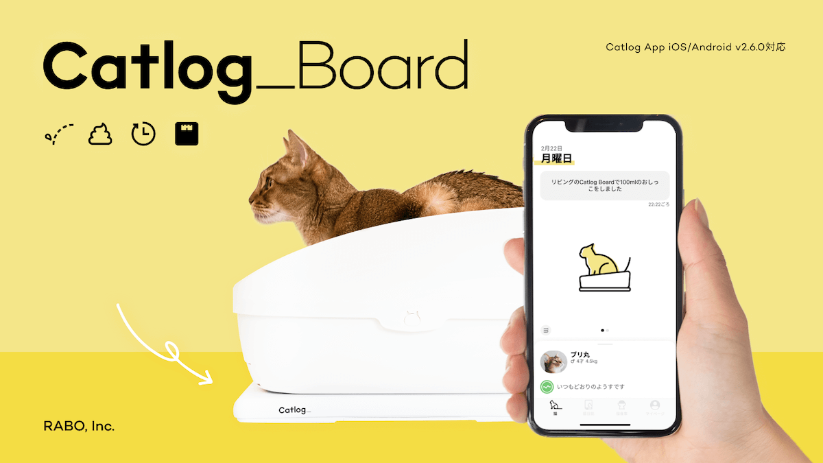 猫の行動データなどを自動で記録するCatlog（キャトログ）、新たに