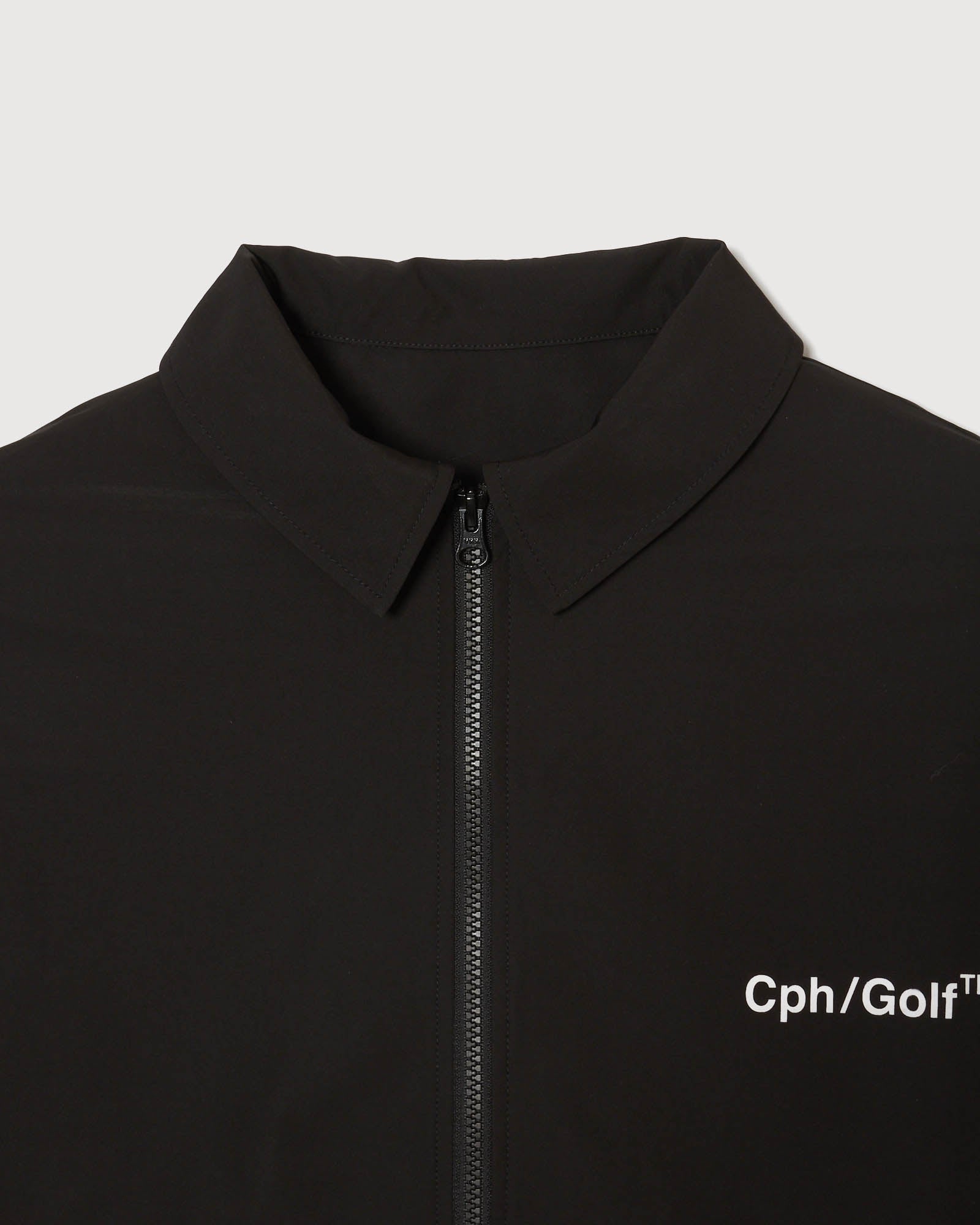 Cph/Golf™️ZIPPER COACH JKT - BLACK - – Cph/Golf™︎