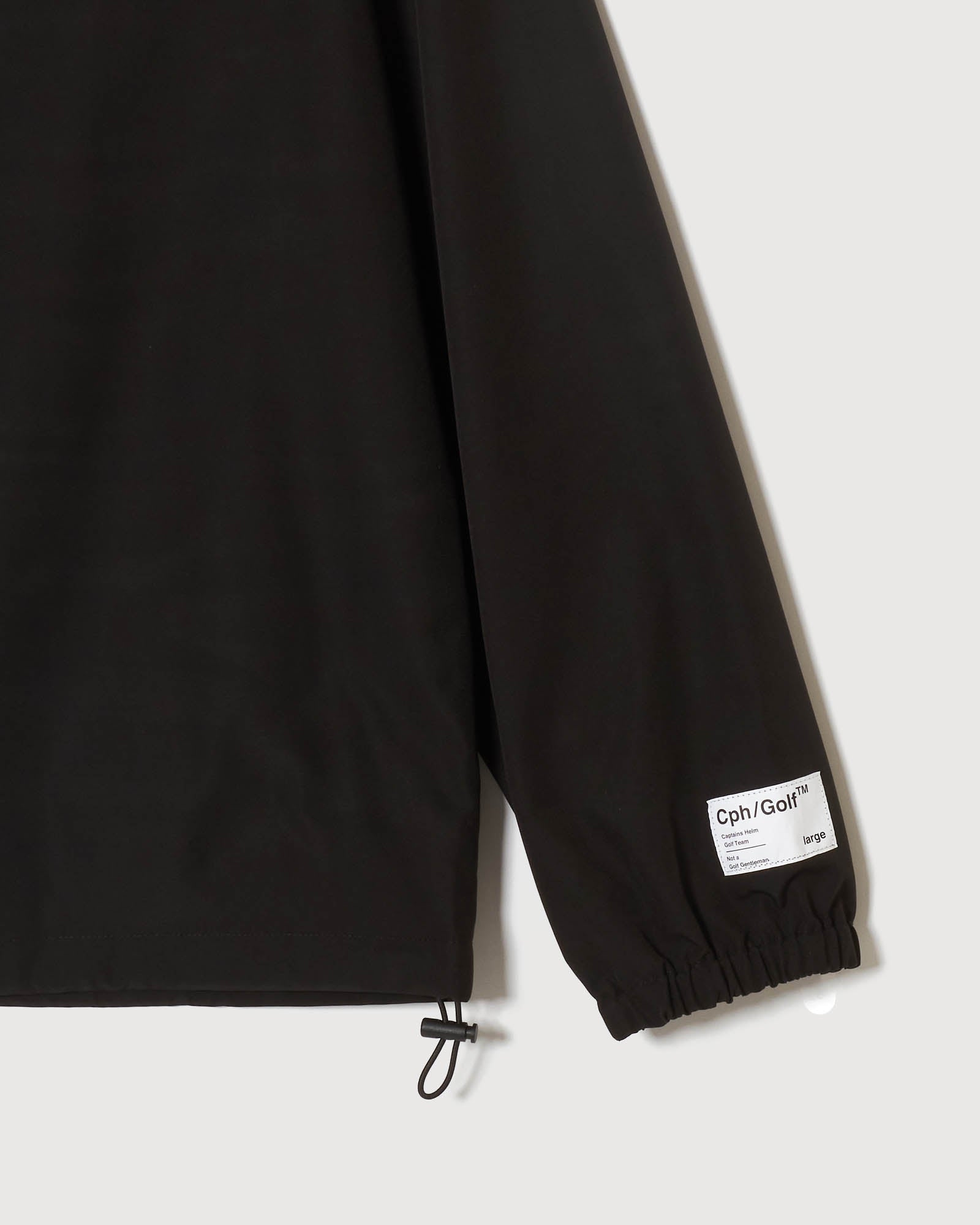 Cph/Golf™️ZIPPER COACH JKT - BLACK - – Cph/Golf™︎