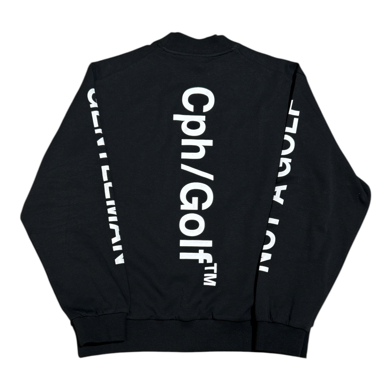 Cph/Golf LOGO LS MOCK NECK TEE BLACK – Cph/Golf™︎