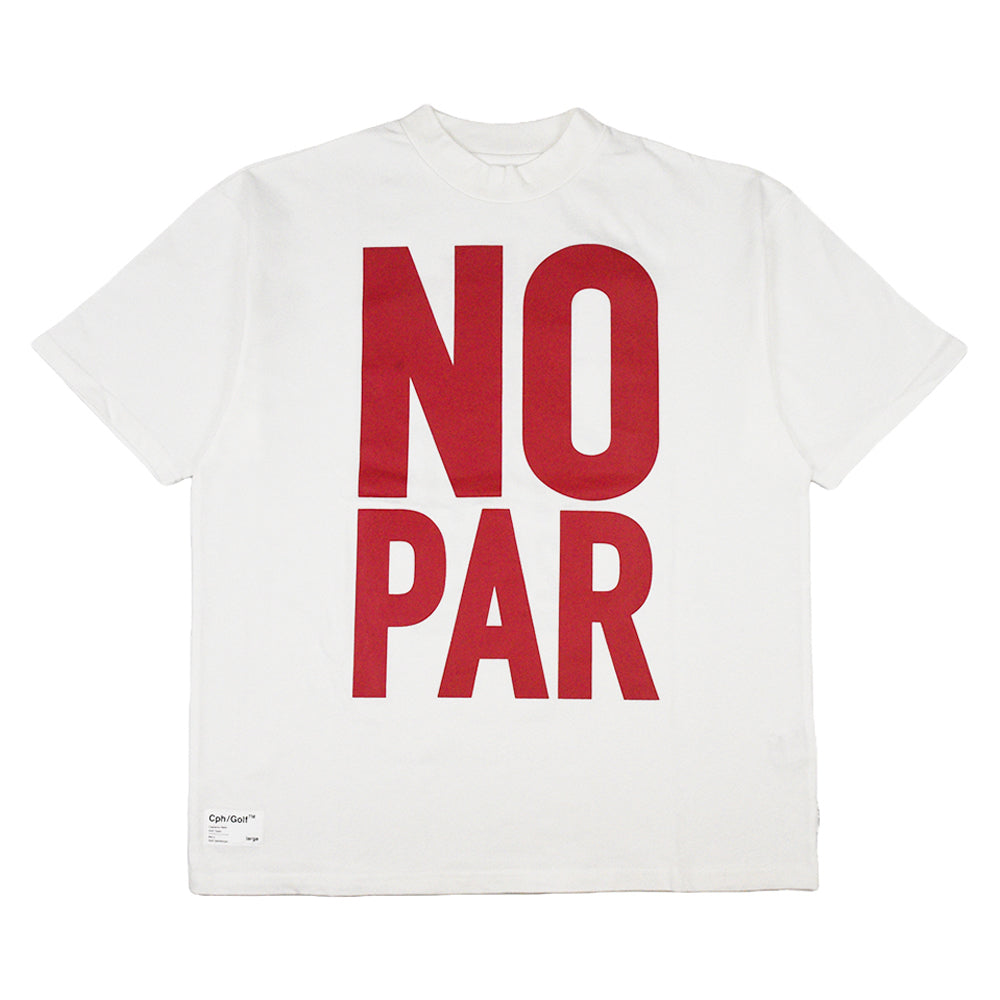 NO PAR HALF MOCK NECK TEE WHITE – Cph/Golf™︎