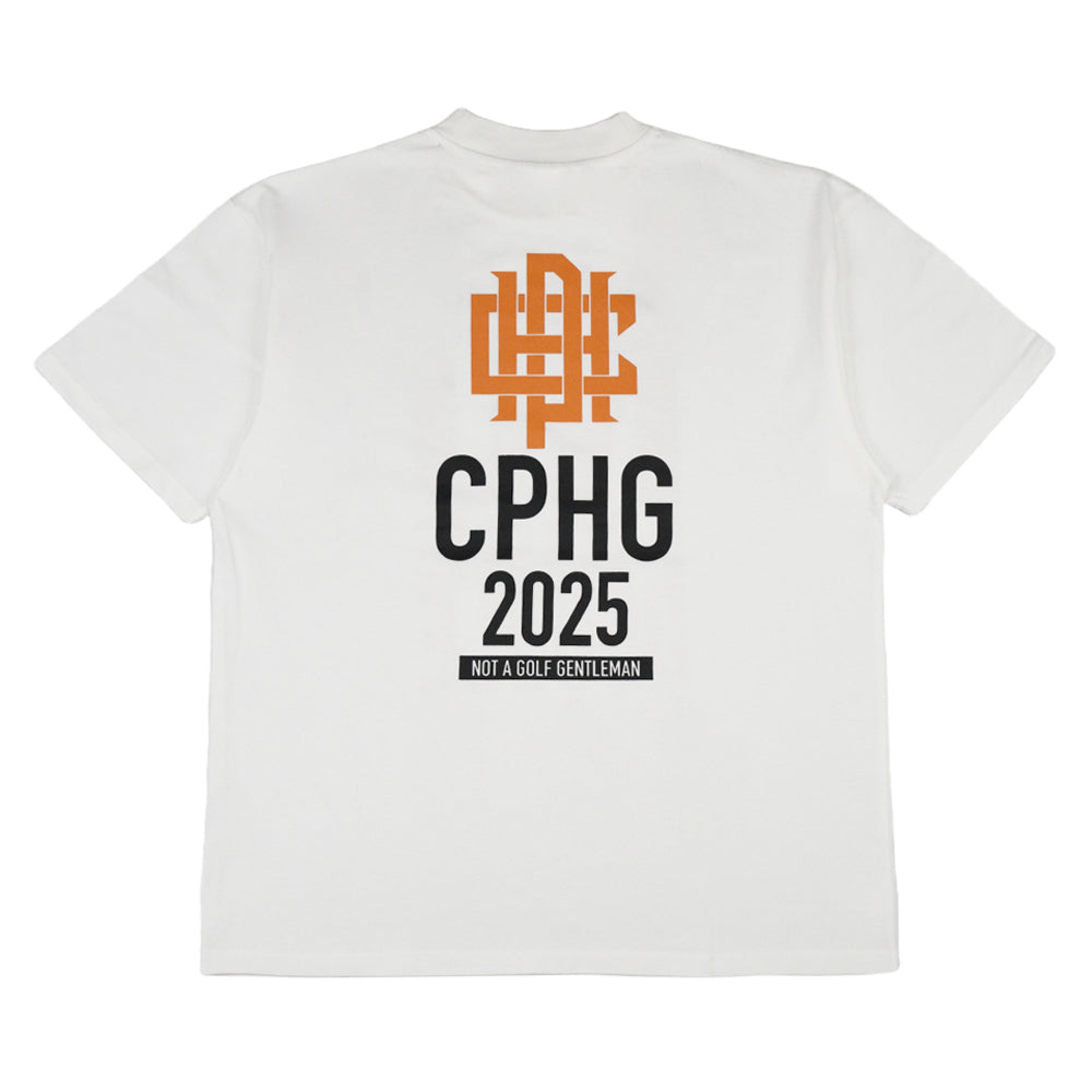 NO MORE DOUBLE BOGEYS HALF MOCK NECK TEE WHITE – Cph/Golf™︎