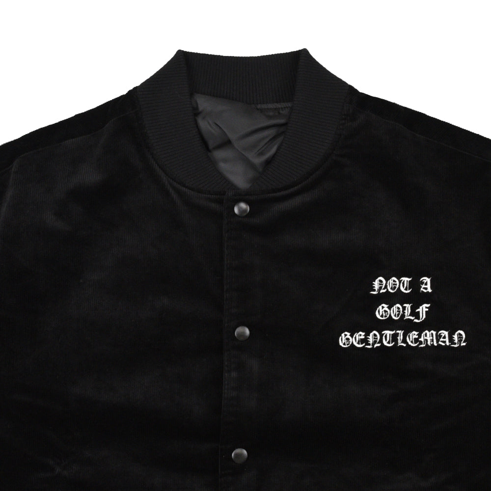 OLD ENGLISH LOGO STADIUM JACKET BLACK – Cph/Golf™︎