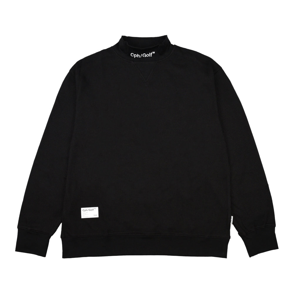 THERMAL LS MOCK NECK TEE BLACK – Cph/Golf™︎