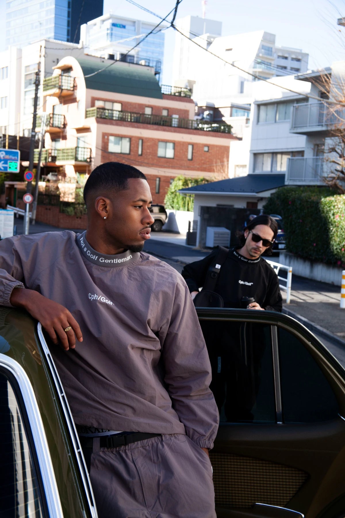 JACQUARD MOCK NECK WIND BREAKER – Cph/Golf™︎