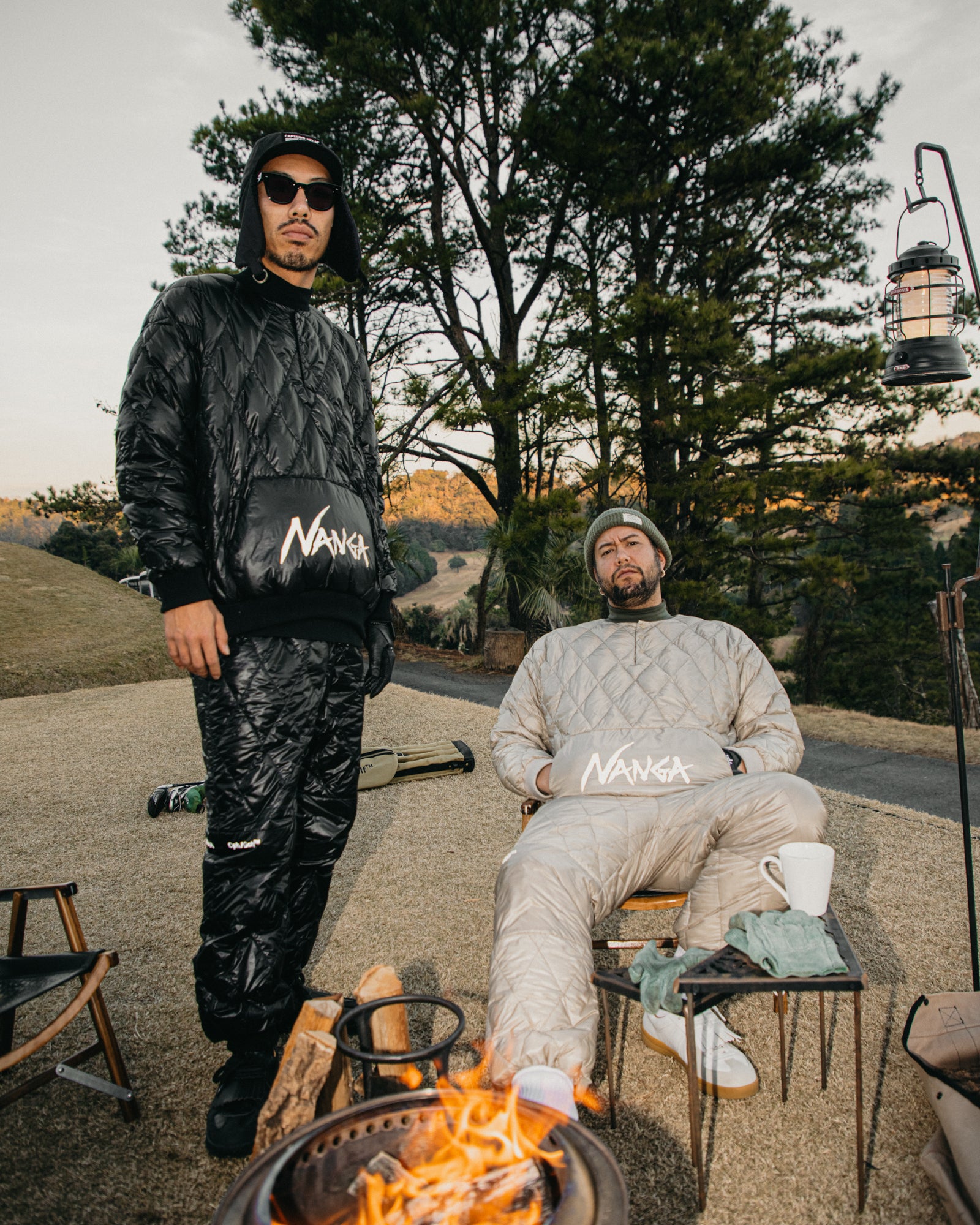 NANGA® × Cph/Golf™ #QLT DOWN TRACK PANTS - BEIGE - – Cph/Golf™︎