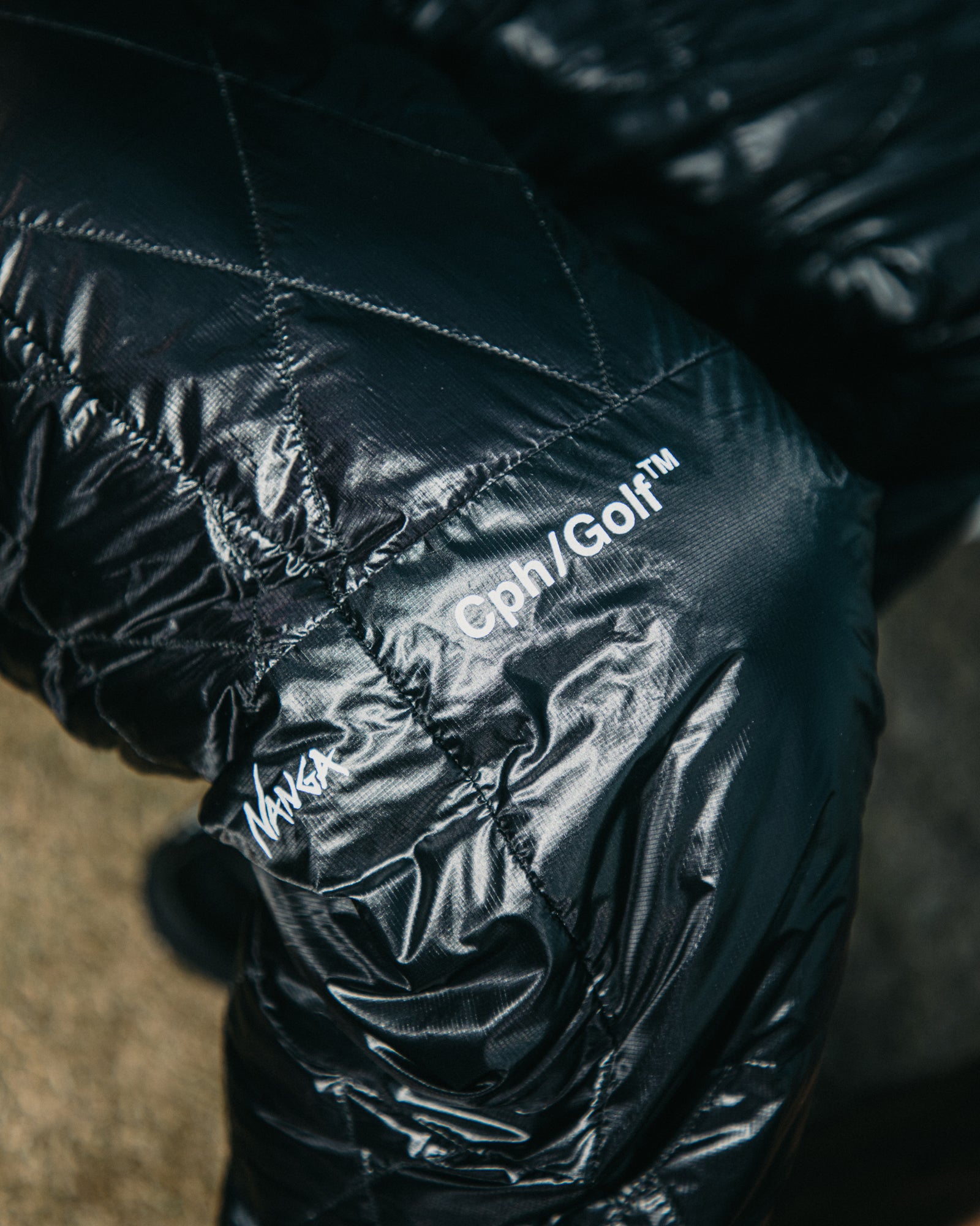 NANGA® × Cph/Golf™ #QLT DOWN TRACK PANTS - BLACK - – Cph/Golf™︎