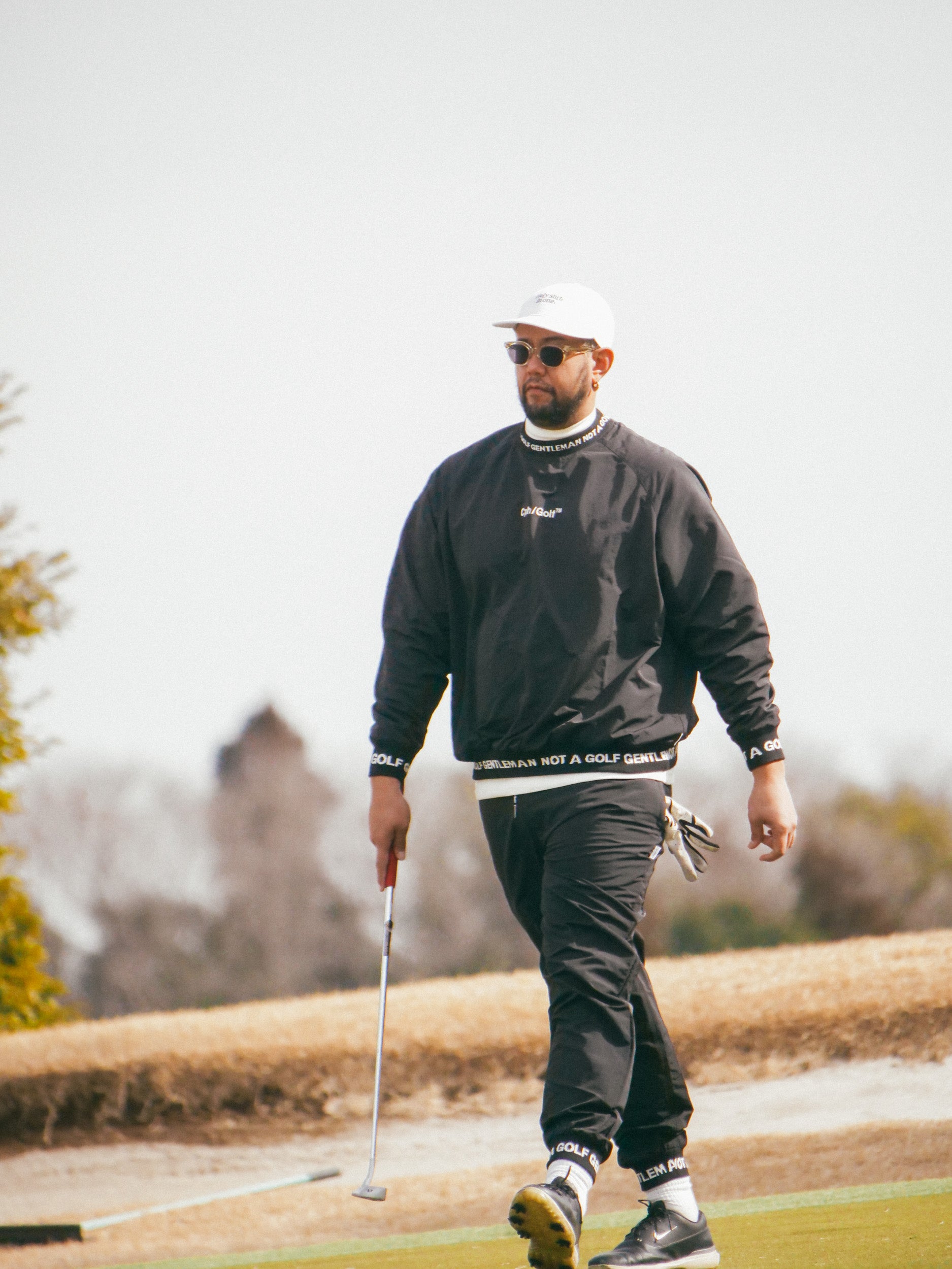 CHG22-SS-P02 #GENTLEMAN NYLON PANTS - BLACK - – Cph/Golf™︎