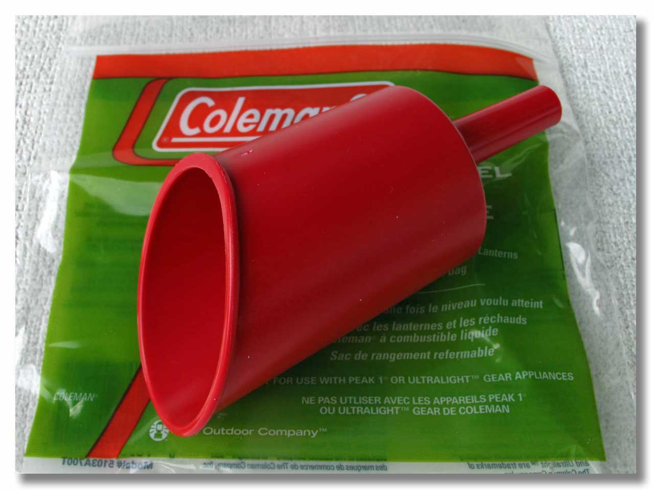 Coleman コールマン 給油には必携 純正フィルターファンネル