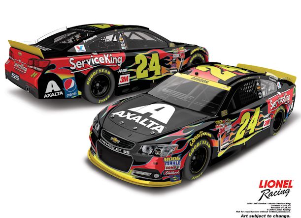 Action 1/24 ﾀﾞｲｷｬｽﾄﾓﾃﾞﾙ ◇ #24 Jeff Gordon ”Axalta/Service King