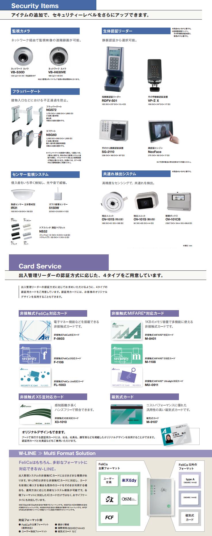 ART アート WML-60-B 非接触式カードリーダー（黒） | LOCKS ART