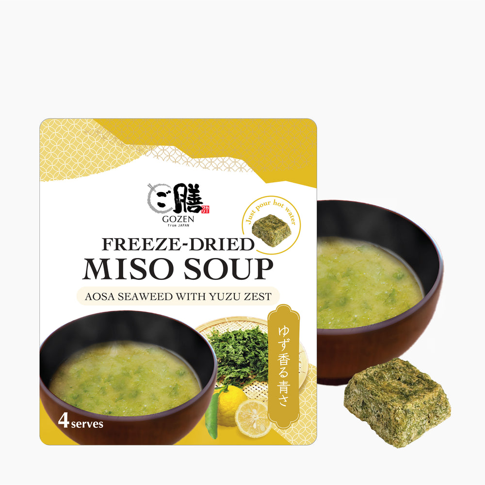GOZEN Freeze-Dried Miso Soup (Aosa Seaweed With Yuzu Zest