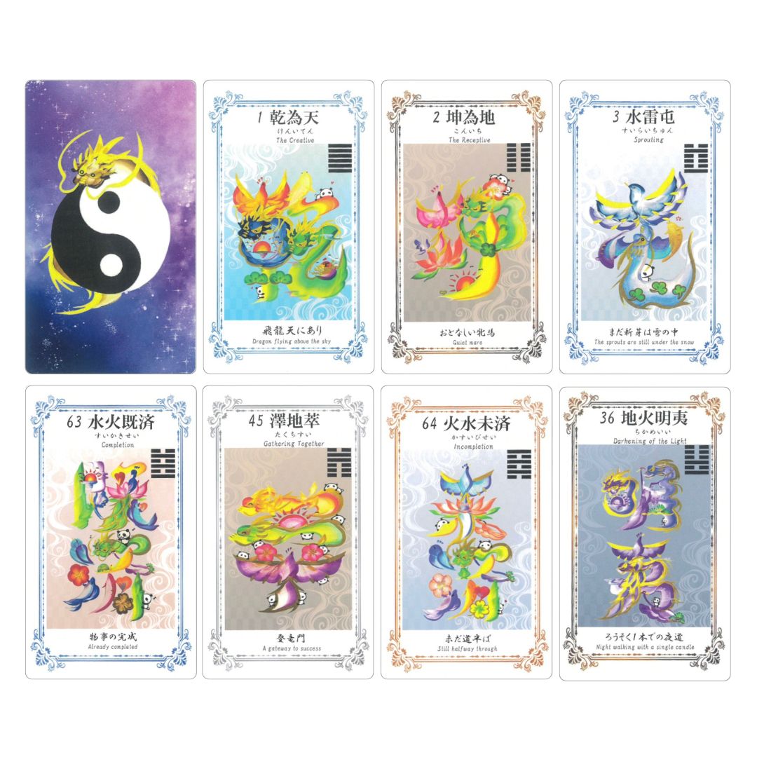 メーカー在庫なし】龍の花文字I-Ching Tarot（イーチンタロット