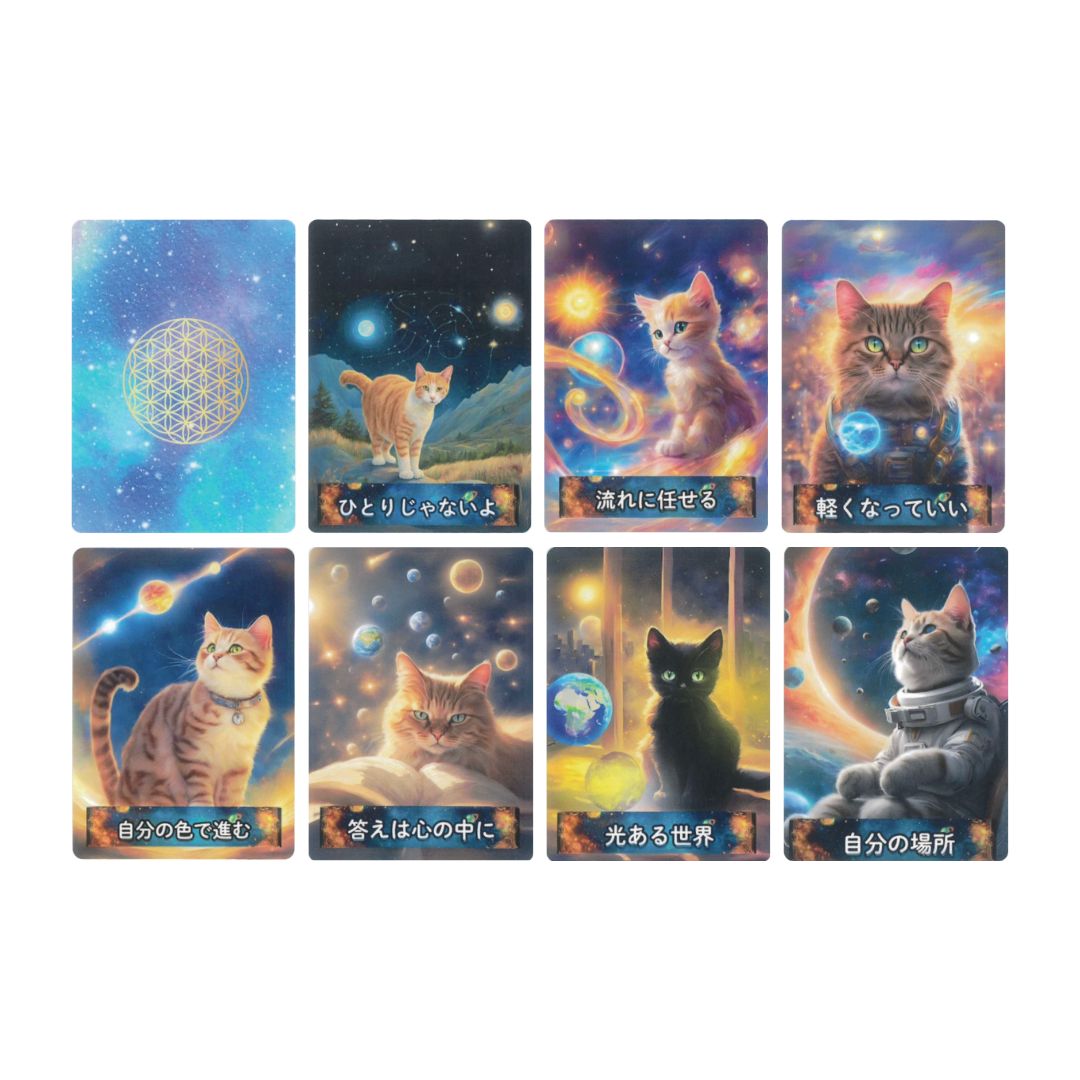 宇宙ねこカード（2025年2月発売） | 日本のオラクルカード・タロット