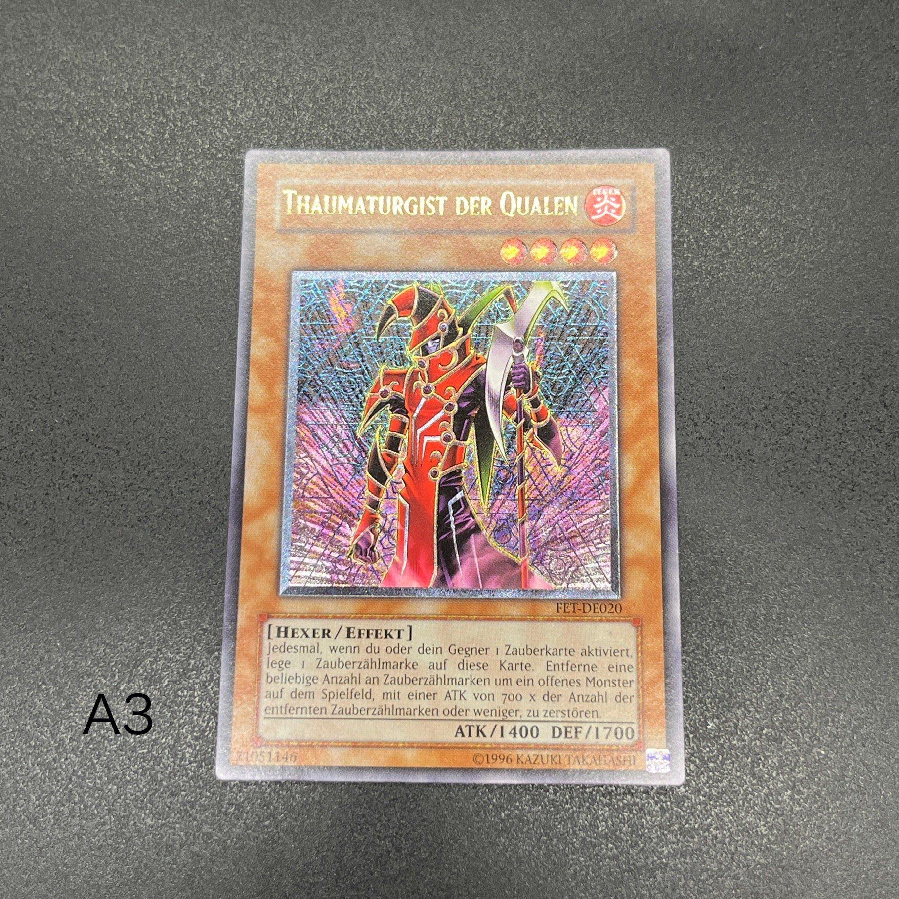 遊戯王 ブラッド・マジシャン－煉獄の魔術師－/レリーフ/ドイツ語/EU版