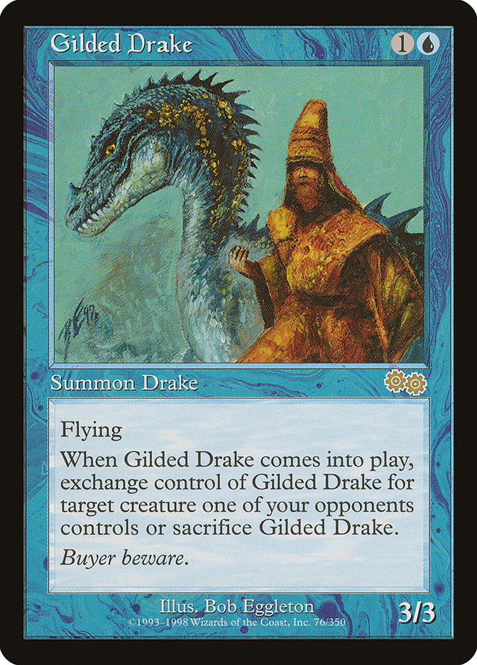 Gilded Drake · Urza's Saga (USG) #76 · Scryfall Magic: The