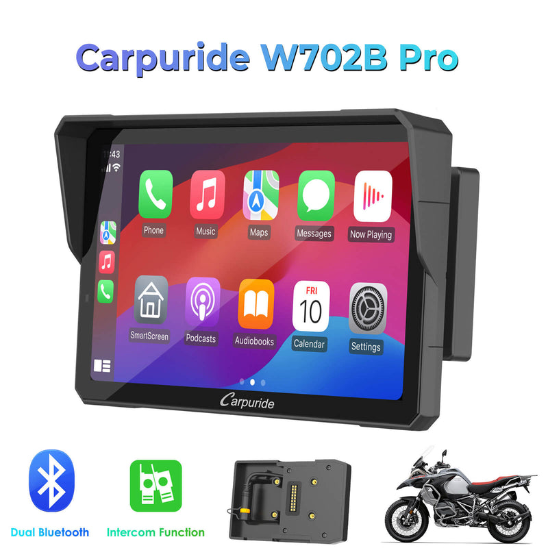 BMW Motorcycle Stereo - Carpuride W702B/W502B Pro Waterproof
