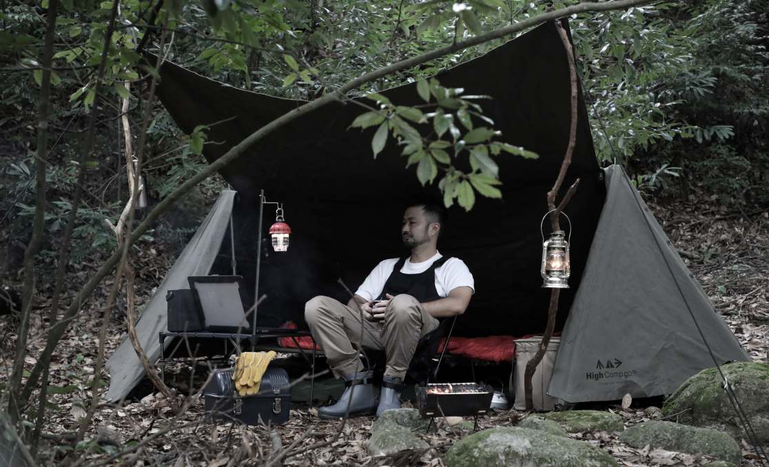 日本製パップテント『Fireproof HCG TENT』で 安心安全の本格ソロ