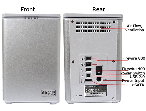 DataTale RS-M2QJ (6-Terabyte) 6TB 2-Bay RAID 0,1,JBOD,BIG Firewire