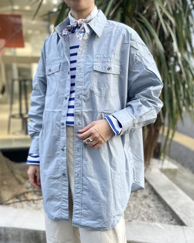 使えるこの子！！US NAVY BIG SHIRT！！｜ビームス ボーイ 原宿｜BEAMS