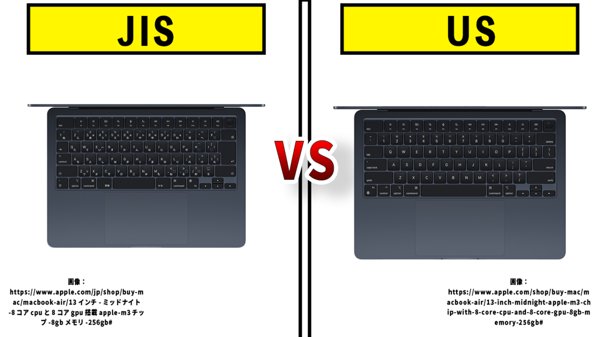 MacBook】MacBookのキー配列はJIS配列かUS配列どっちがいい？｜US配列