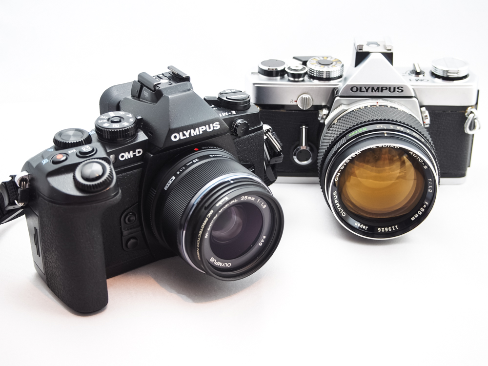フィルムカメラのOLYMPUS OM-1＋G.ZUIKO AUTO-S 55mm F1.2を貰った
