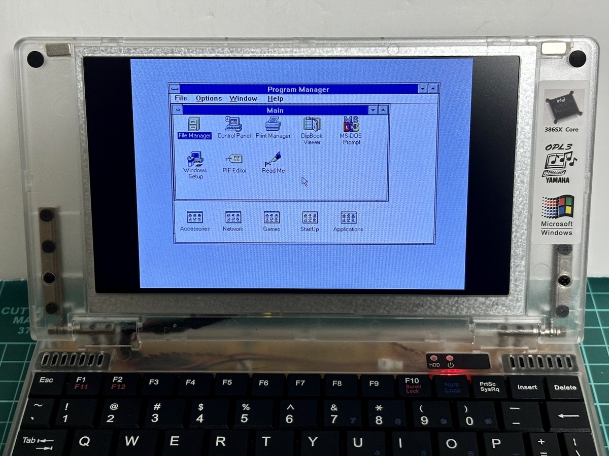 Pocket386でアルフォスを動かした！ - レトロパソコンであそぼう！