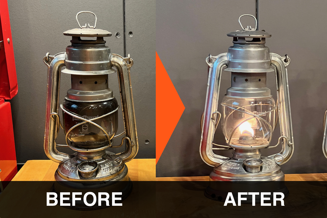 オイルランタンの芯交換と手入れ。フュアハンド ベイビースペシャル276