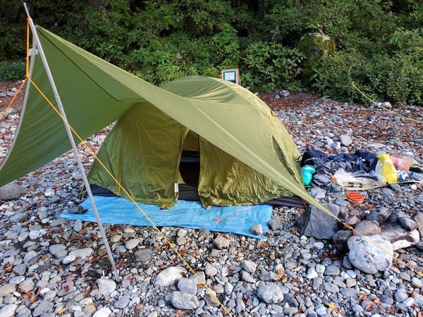 手のひらサイズ】「トレックタープbeyond」は前室利用におすすめ