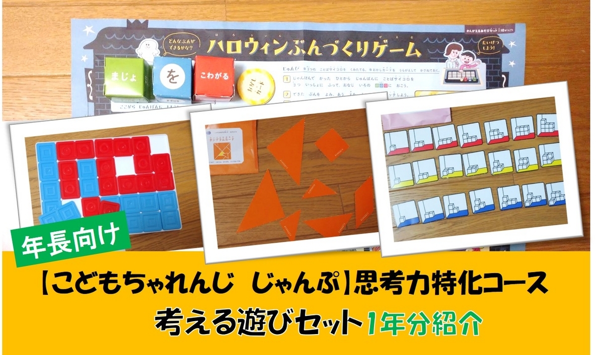 思考力特化コース】年長向け考える遊びセット1年分紹介