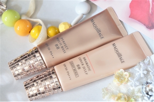 マキアージュ□マルチベースBB廃盤！ 新商品カバージェリーと比較して