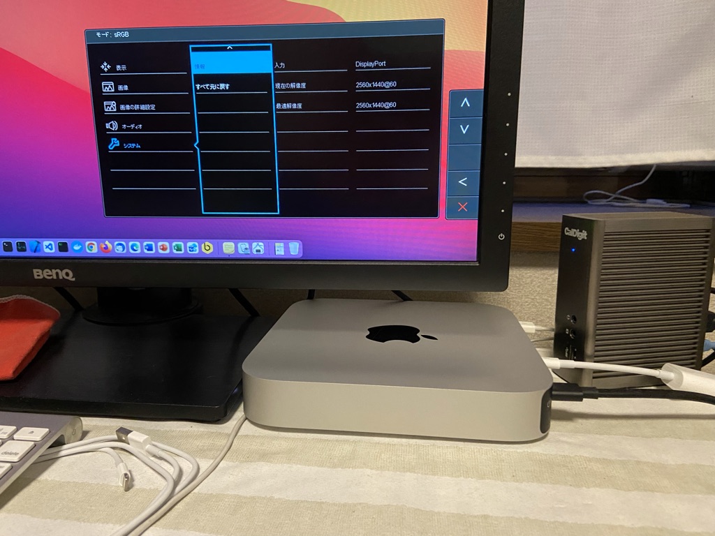 M1 Mac miniとThunderbolt2変換アダプタと関連モノ。 - 刹那（せつな