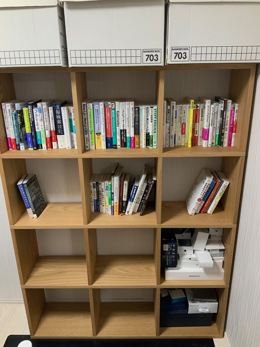 無印良品 スタッキングシェルフで本棚を作る - どこにでもいるSEの備忘録