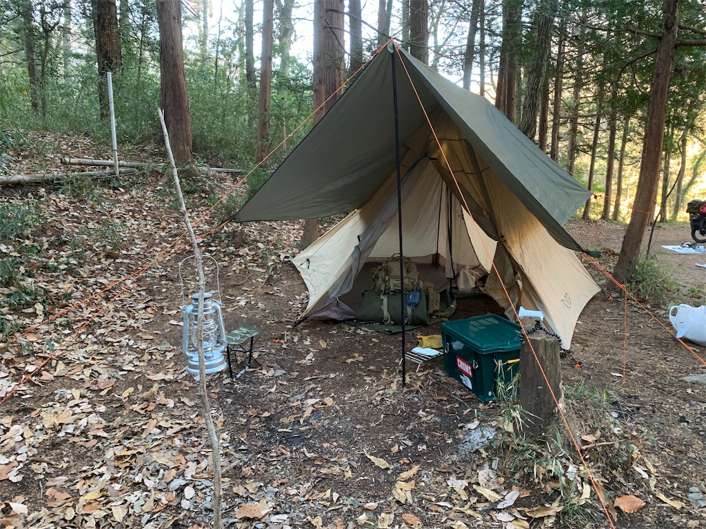 DOD ライダーズワンポールテントのレビュー！コンパクト収納でも室内