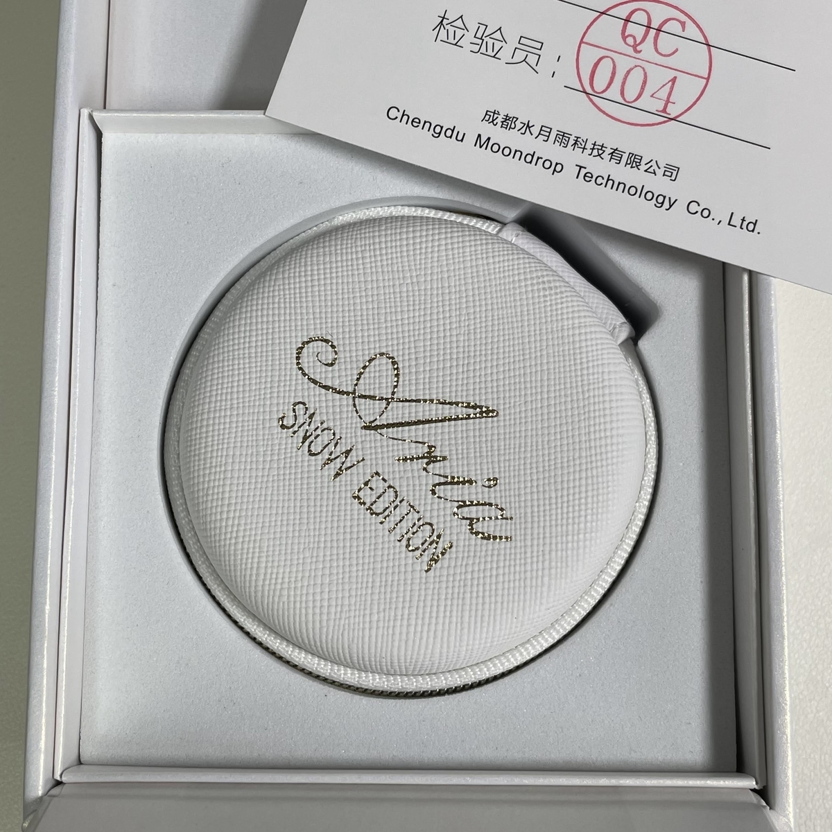 水月雨（MOONDROP）『Aria Snow Edition』レビュー。中高音が綺麗な雪