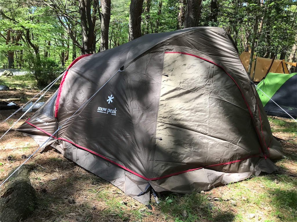 snow peak”【ランドブリーズ2】キャンプツーリングでの使用感について