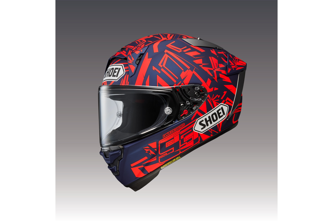 ショウエイ、マルク・マルケスのウインターテスト仕様グラフィック