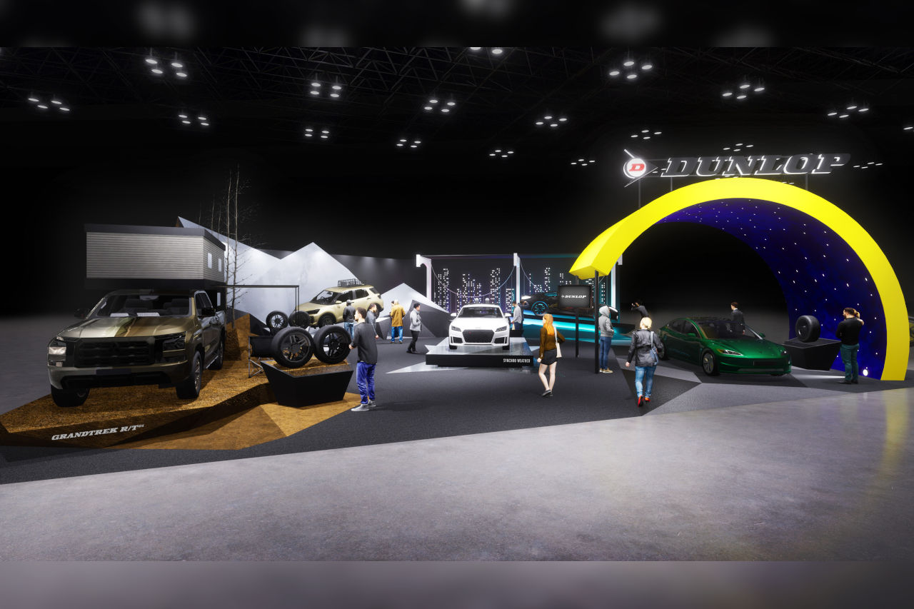 ダンロップが東京オートサロン2025にブース出展。来年2月発売の新商品