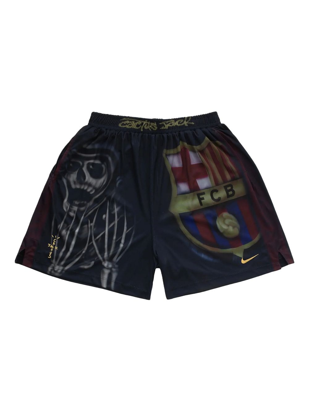 Travis Scott x Nike x FC Barcelona Skeleton Home Shorts | Black