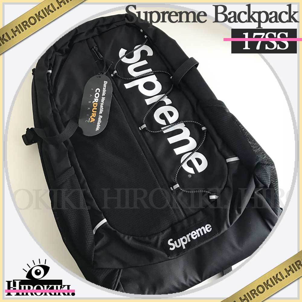 17SS☆Supreme Backpack Box Logo バックパック Black 黒 (Supreme