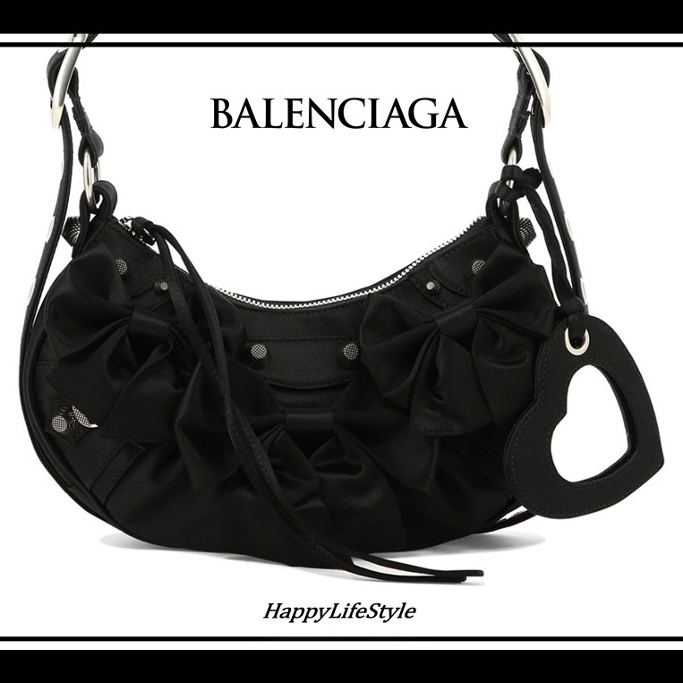 可愛いすぎ▽サテン Le Cagole XS ショルダーバッグ▽BALENCIAGA