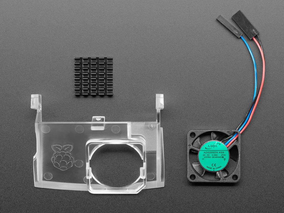 Official Raspberry Pi 4 Case Fan and Heatsink : Adafruit