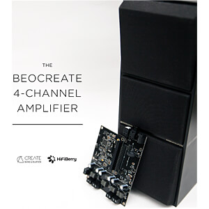 HIFIBERRY Raspberry Pi Shield - Beocreate 4 Channel Amplifier