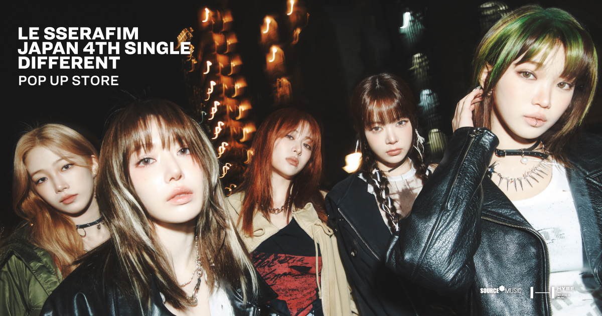 LE SSERAFIM Japan 4th Single 'DIFFERENT' POP UP STORE - Weverse Ticket