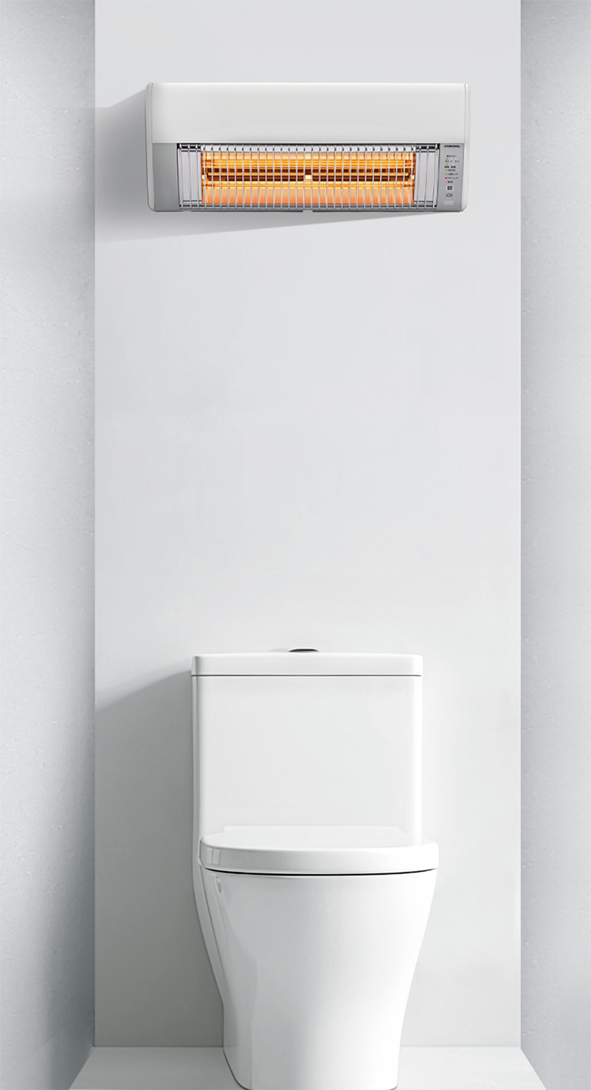 トイレなどの狭いスペースに壁掛けできる遠赤外線暖房機 | 日経クロス