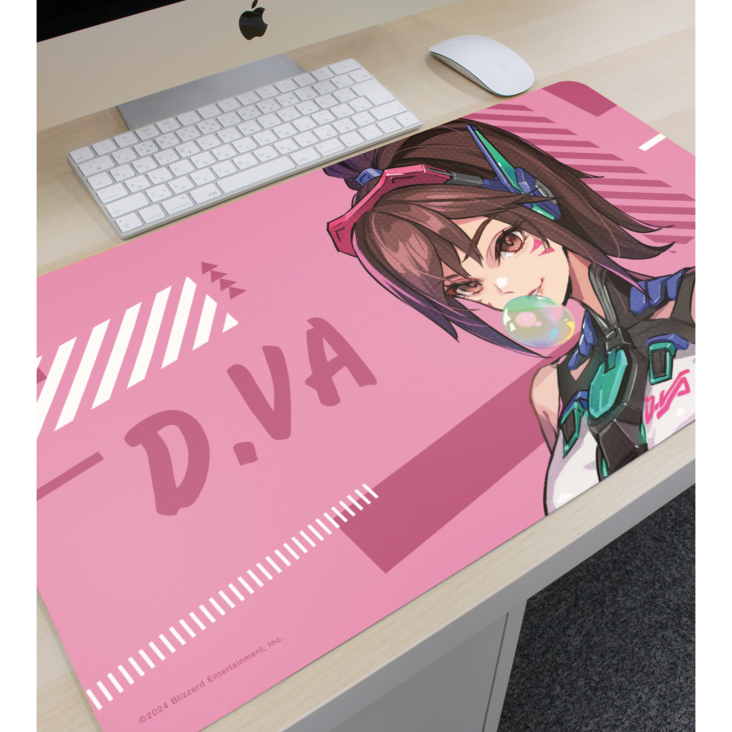 オーバーウォッチ 2_POKImariさんイラスト D.Va マルチデスクマット